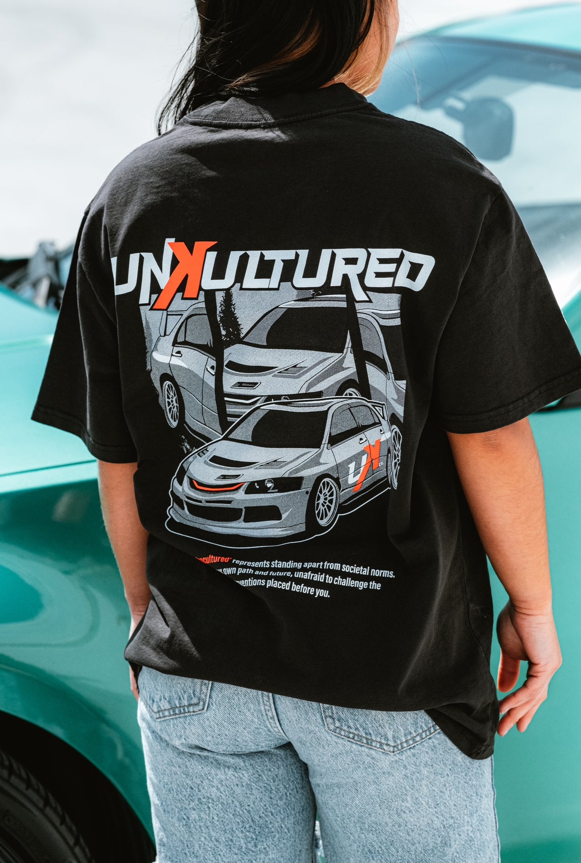 Evo 8 Black Oversized Tee