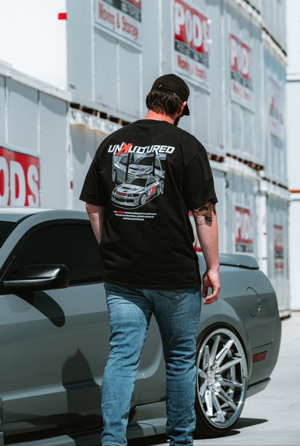 Evo 8 Black Oversized Tee