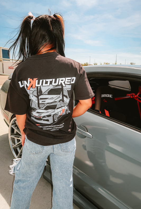 Evo 8 Black Oversized Tee