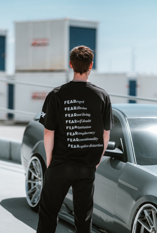 "Don't FEAR Death" Black Oversized Tee