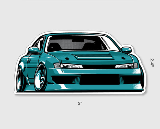 Teal S14 Sticker